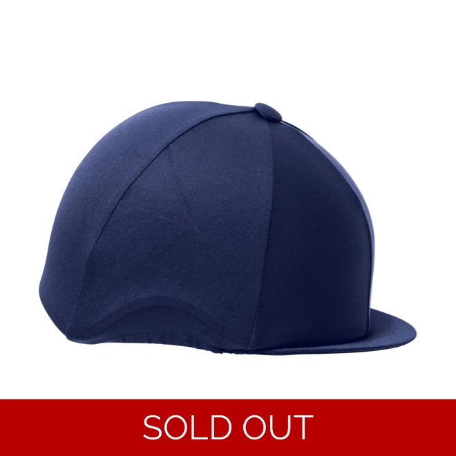 product Image for Hy Equestrian Lycra Hat Cover - Navy - One Size